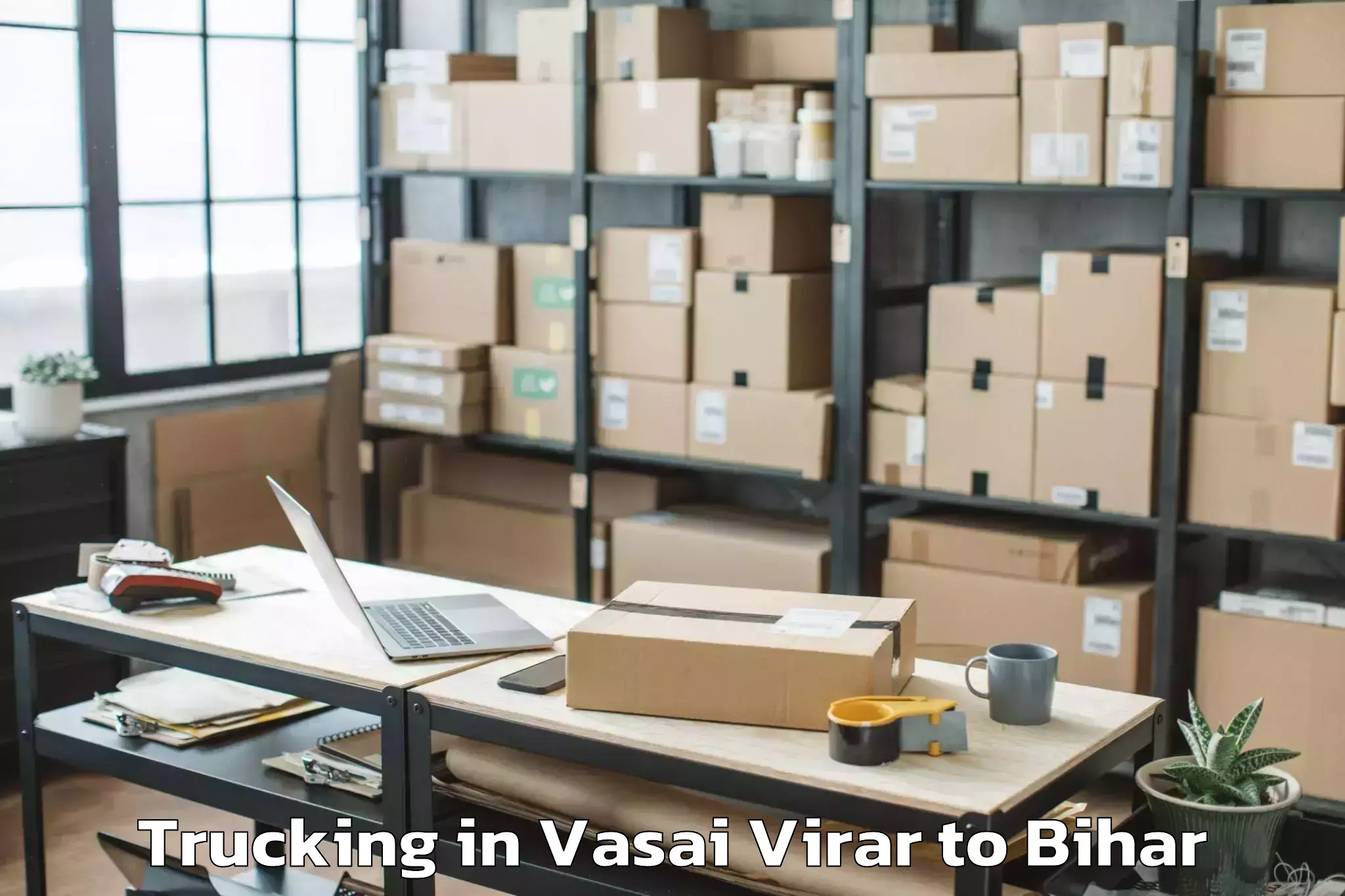 Top Vasai Virar to Thakrahan Trucking Available